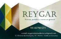 Logotipo de la empresa REYGAR.